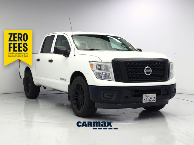 White 2017 Nissan Titan Pickup Truck 4X2 Automatic