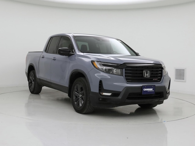Gray 2023 Honda Ridgeline Sport AWD Pickup Truck All-Wheel Drive Automatic
