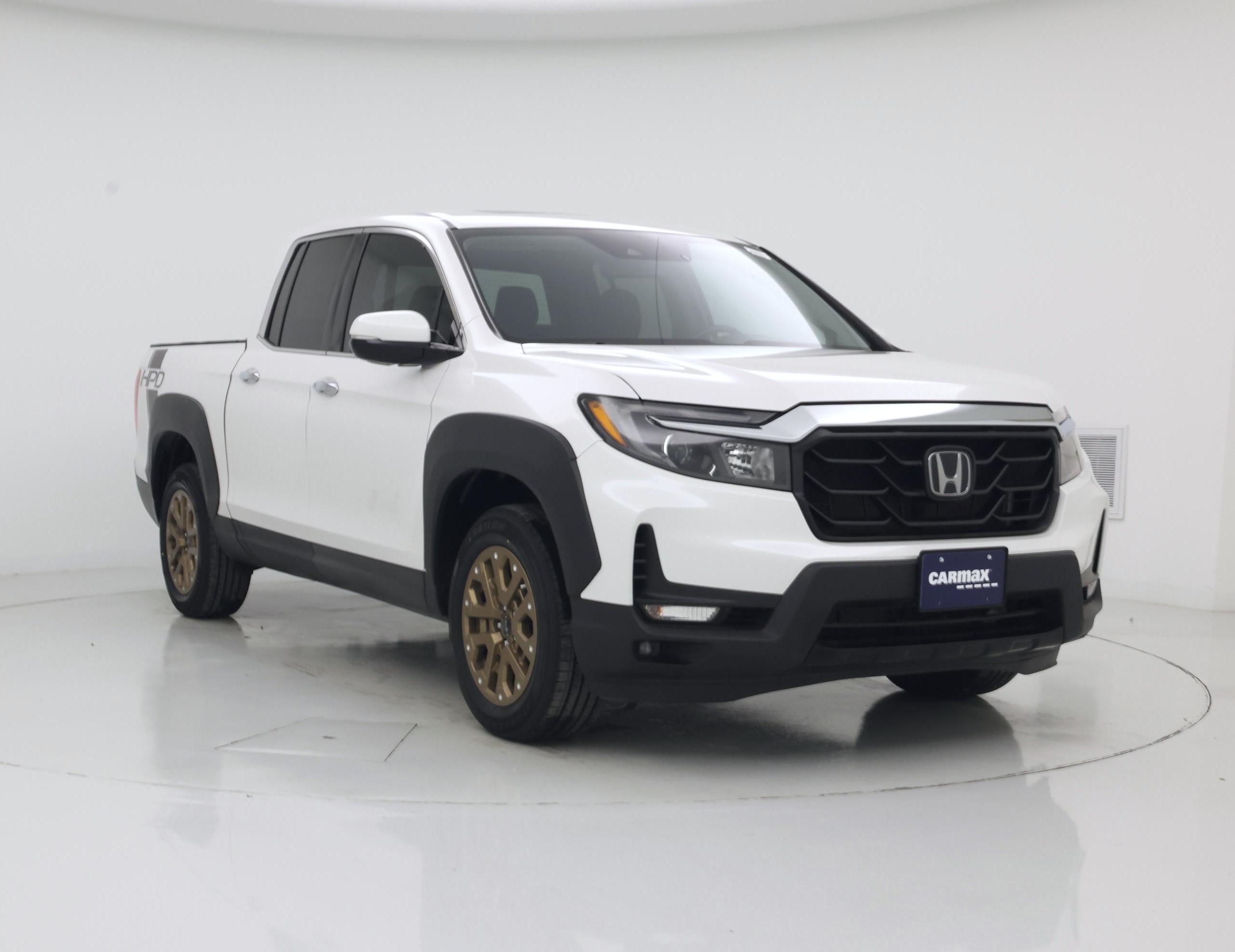 White 2023 Honda Ridgeline Pickup Truck All-Wheel Drive Automatic
