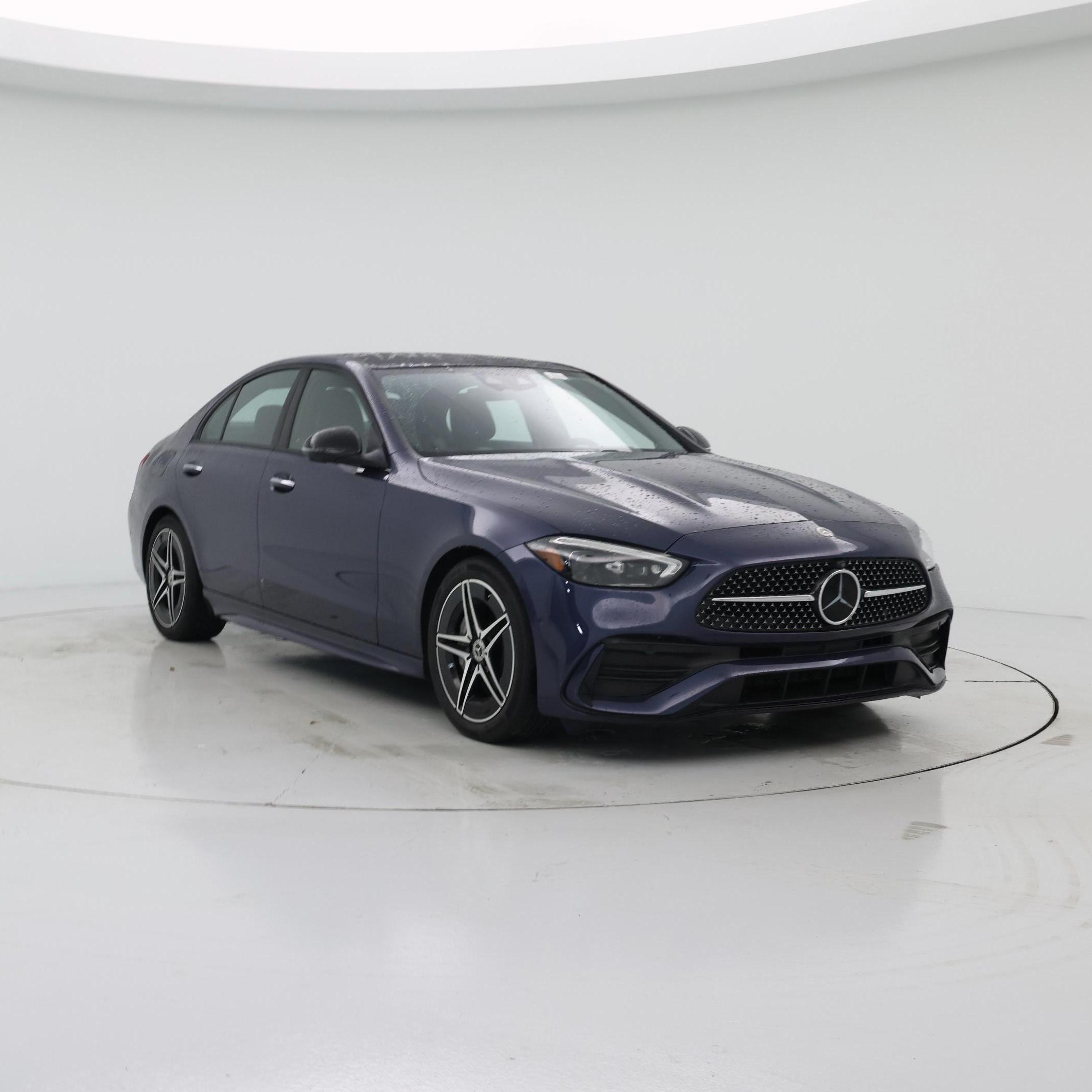 Blue 2024 Mercedes-Benz C-Class Sedan All-Wheel Drive Automatic