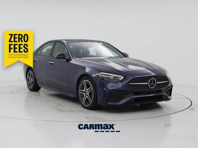 Blue 2024 Mercedes-Benz C-Class Sedan All-Wheel Drive Automatic