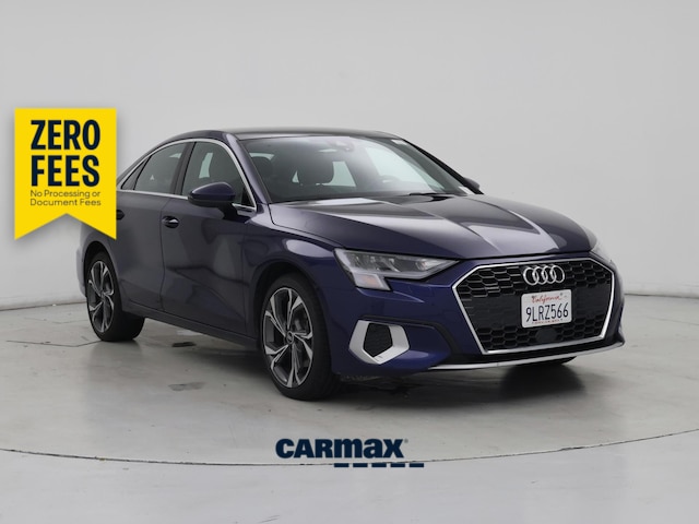 Blue 2022 Audi A3 Sedan All-Wheel Drive Automatic