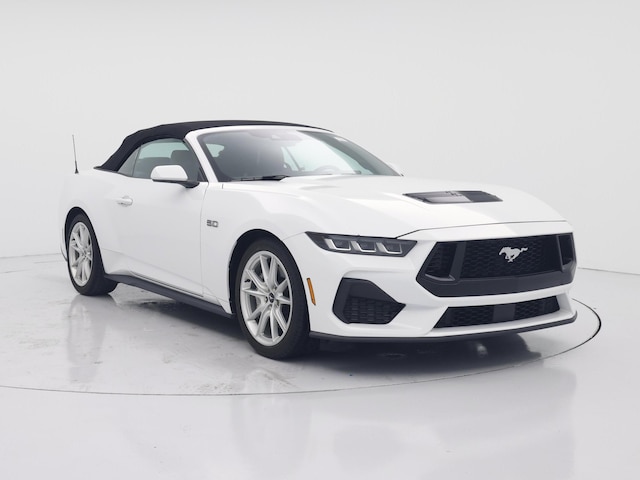 White 2024 Ford Mustang GT Premium Convertible RWD Convertible Rear-Wheel Drive Automatic