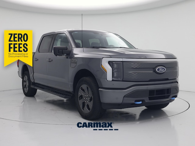 Gray 2023 Ford F-150 Lightning Pickup Truck All-Wheel Drive Automatic