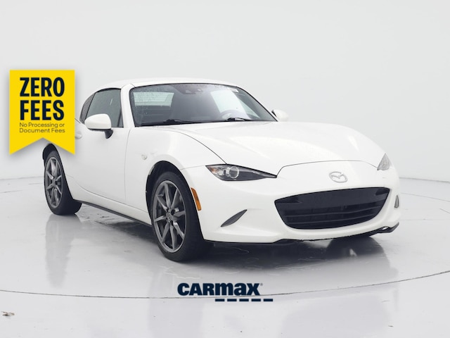 White 2021 Mazda MX-5 Miata Convertible Rear-Wheel Drive Automatic