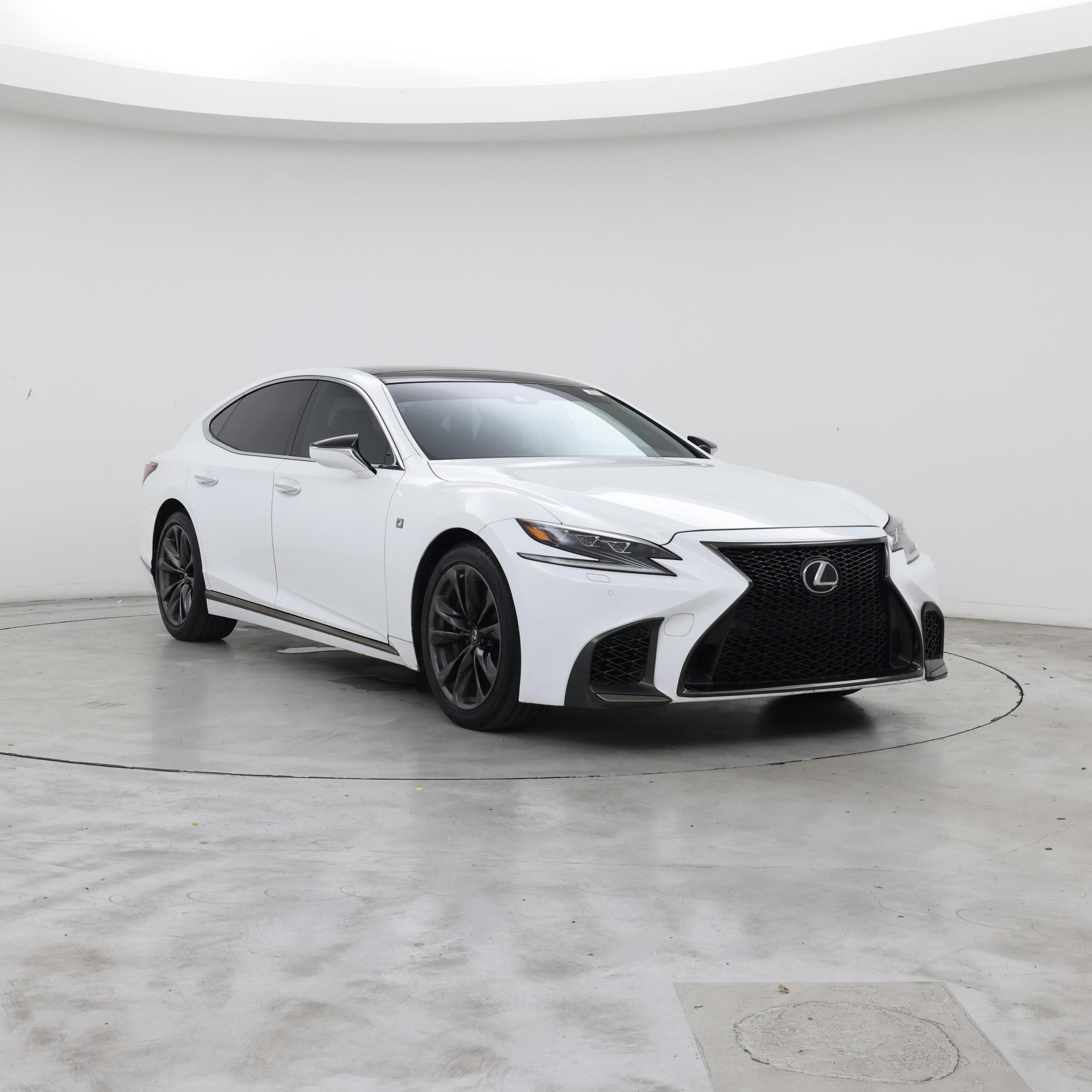White 2018 Lexus LS Sedan Rear-Wheel Drive Automatic