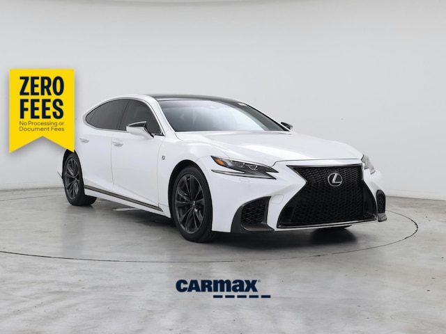 White 2018 Lexus LS Sedan Rear-Wheel Drive Automatic