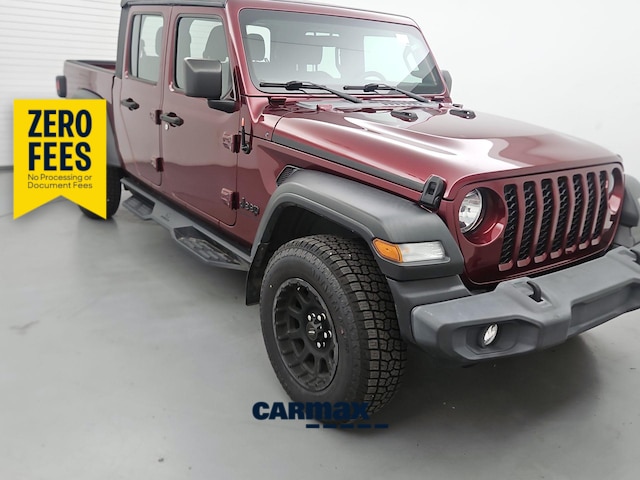 Red (Burgundy) 2021 Jeep Gladiator Pickup Truck Four-Wheel Drive Manual