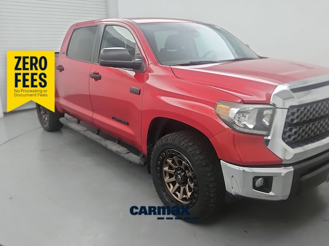 Red 2021 Toyota Tundra SR5 CrewMax RWD Pickup Truck 4X2 Automatic