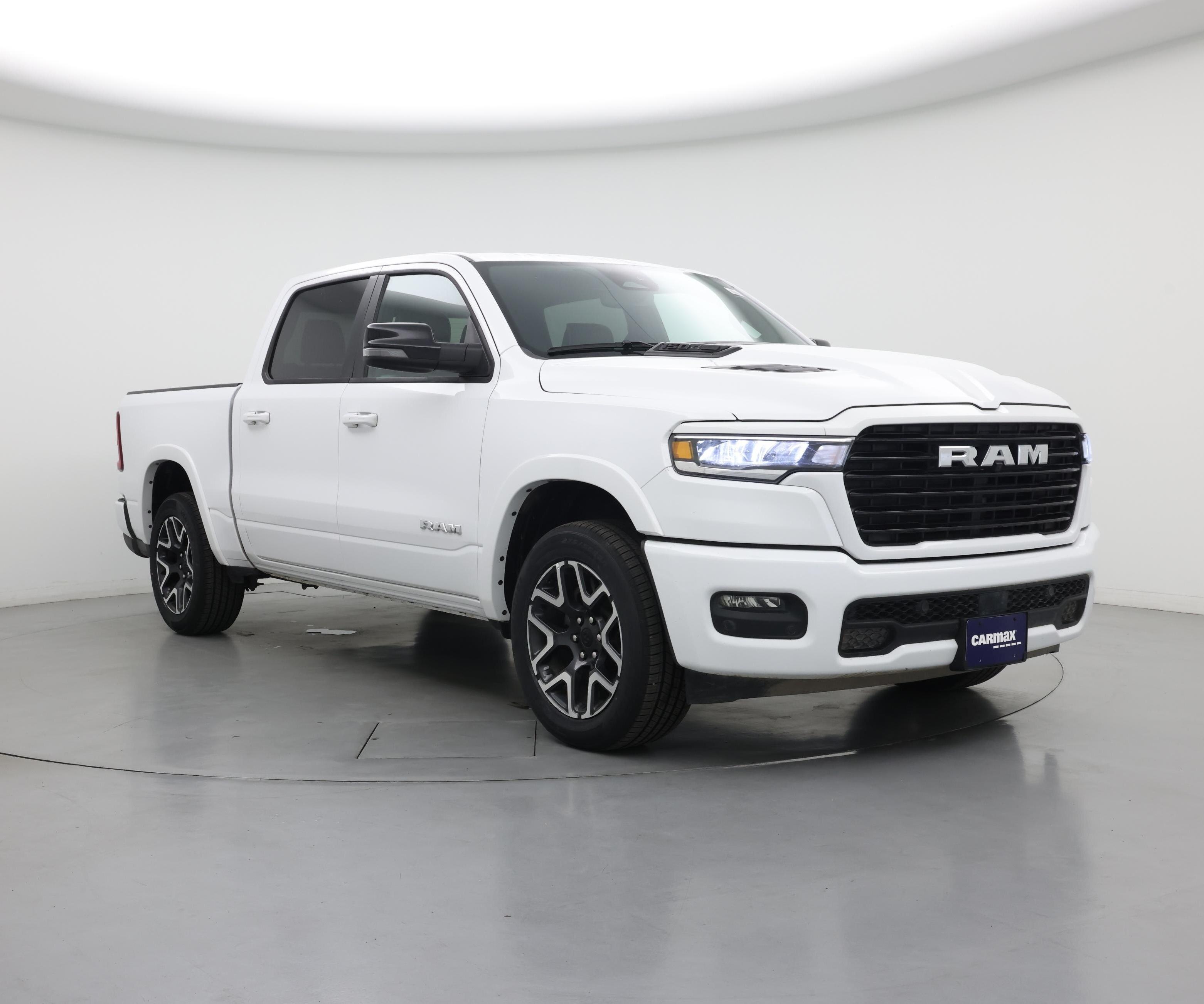 White 2025 RAM 1500 Pickup Truck Four-Wheel Drive Automatic