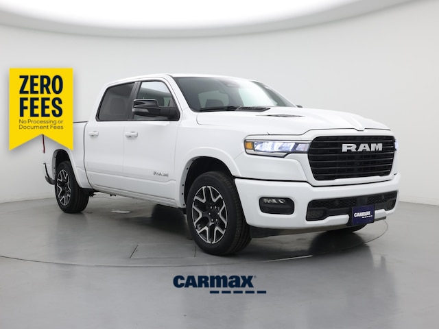 White 2025 RAM 1500 Pickup Truck Four-Wheel Drive Automatic