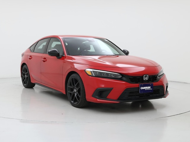 Red 2022 Honda Civic Hatchback Sport FWD Hatchback Front-Wheel Drive Automatic