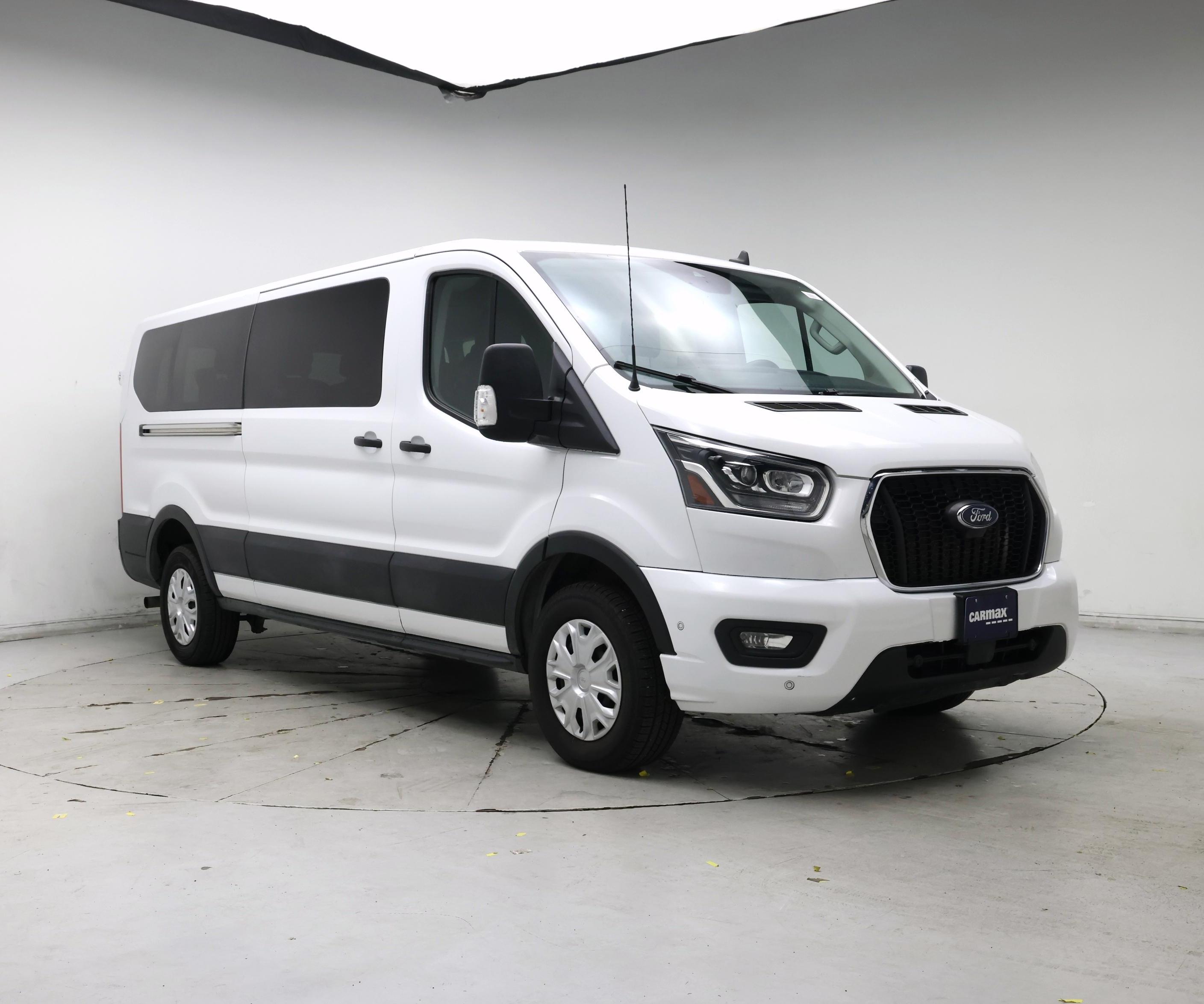 White 2023 Ford Transit Passenger Van Rear-Wheel Drive Automatic