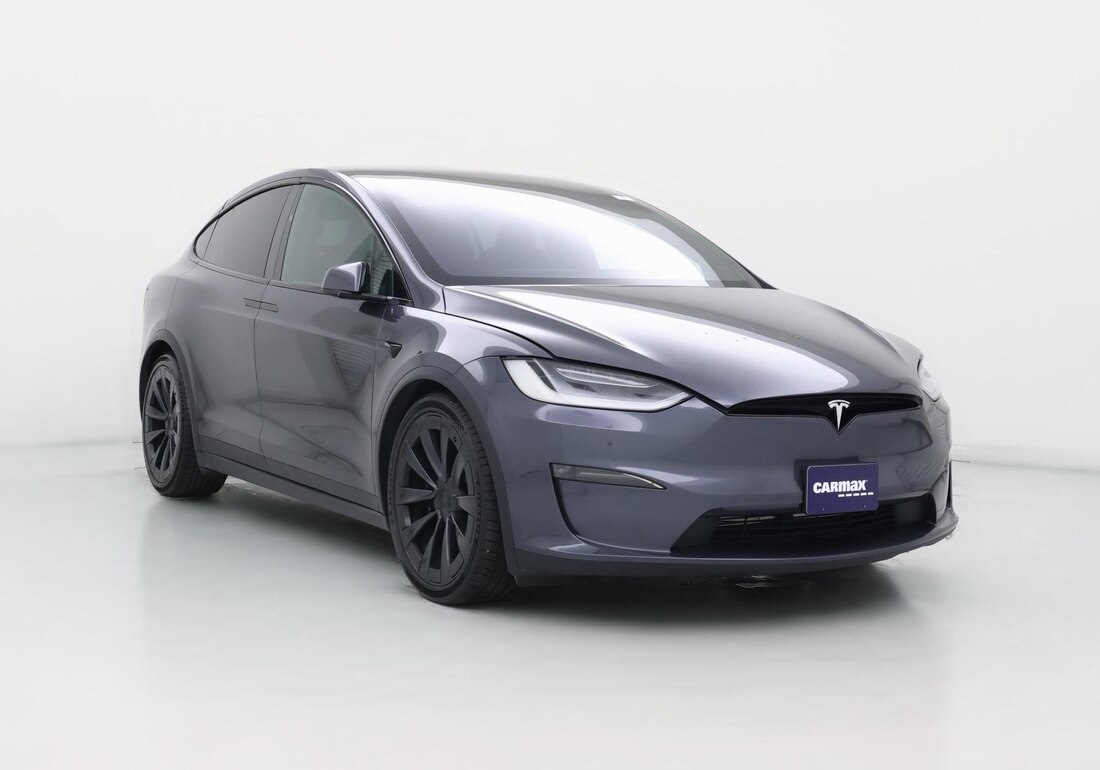 2022 Tesla Model X Long Range in Gray — CarMax photo
