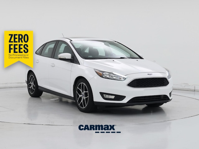 White 2018 Ford Focus SEL Sedan Front-Wheel Drive Automatic