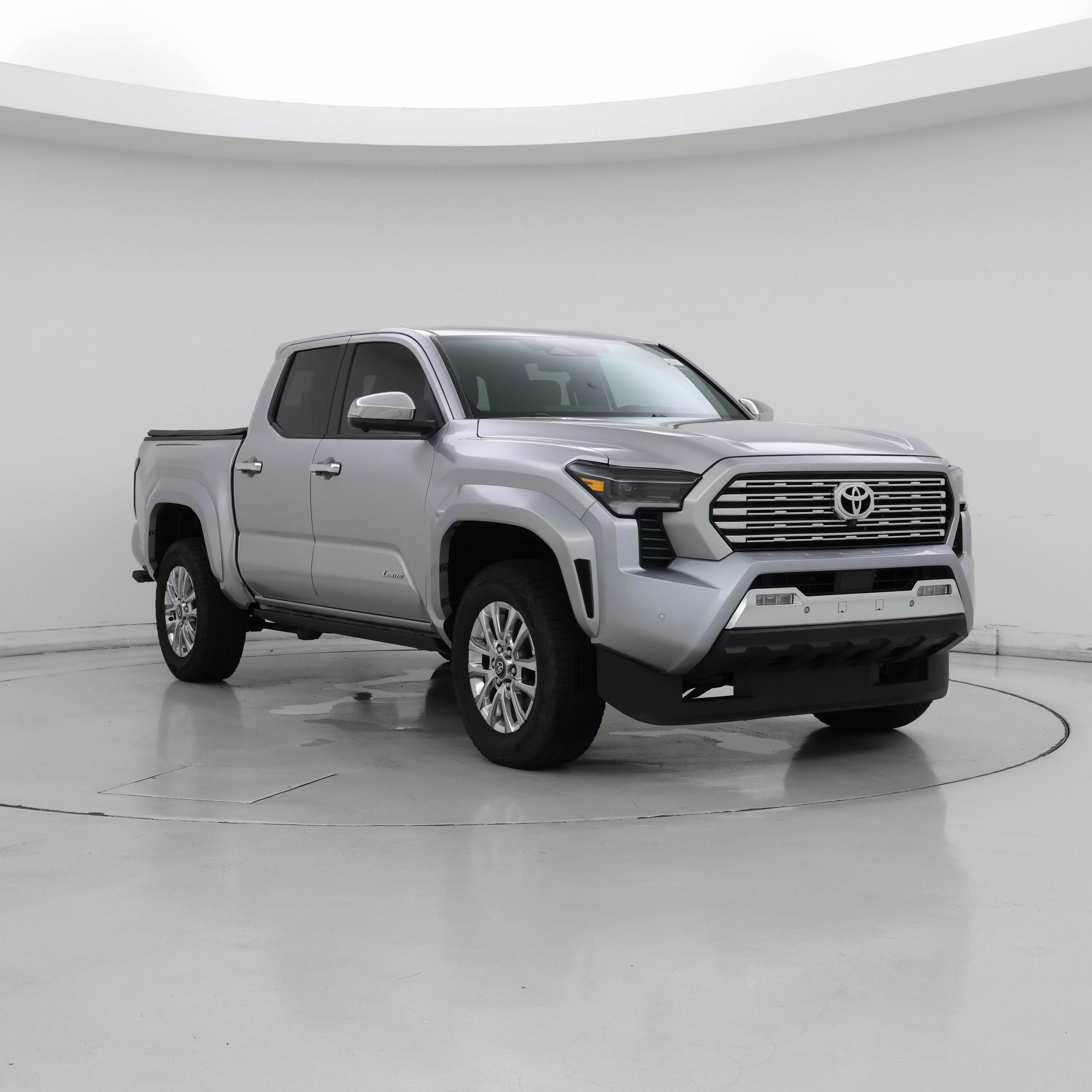 Silver 2024 Toyota Tacoma Pickup Truck Four-Wheel Drive Automatic