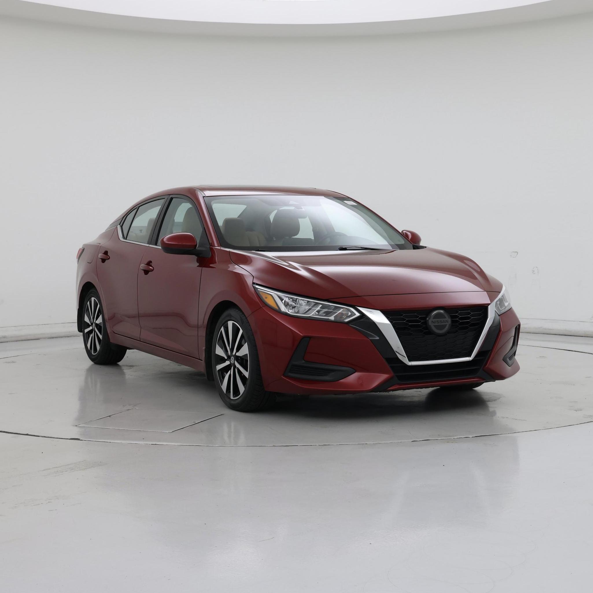 Red 2022 Nissan Sentra Sedan Front-Wheel Drive Automatic