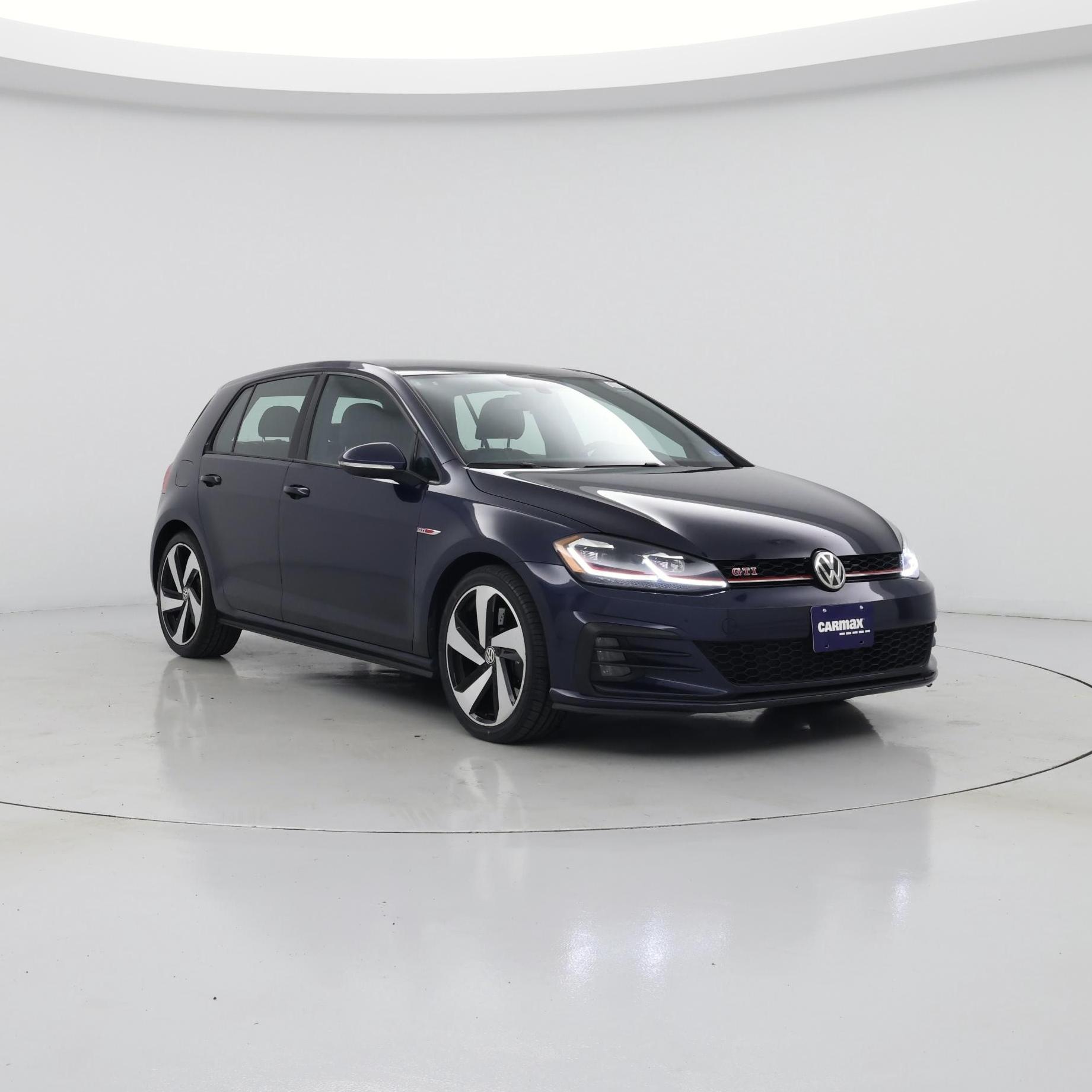 Blue 2019 Volkswagen Golf GTI Hatchback Front-Wheel Drive Automatic