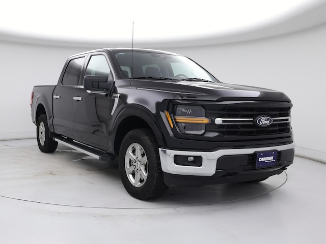 Black 2025 Ford F-150 XLT SuperCrew 4WD Pickup Truck Four-Wheel Drive Automatic