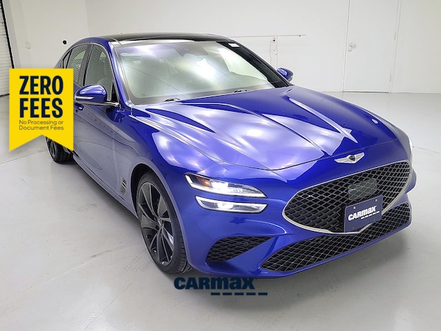 Blue 2023 Genesis G70 2.0T RWD Sedan Rear-Wheel Drive Automatic