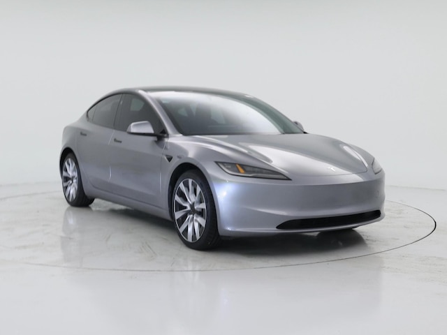 Silver 2025 Tesla Model 3 Long Range RWD Sedan Rear-Wheel Drive Automatic
