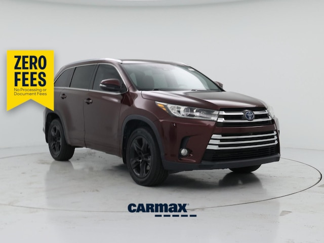Red (Burgundy) 2018 Toyota Highlander Hybrid SUV / Crossover All-Wheel Drive Automatic