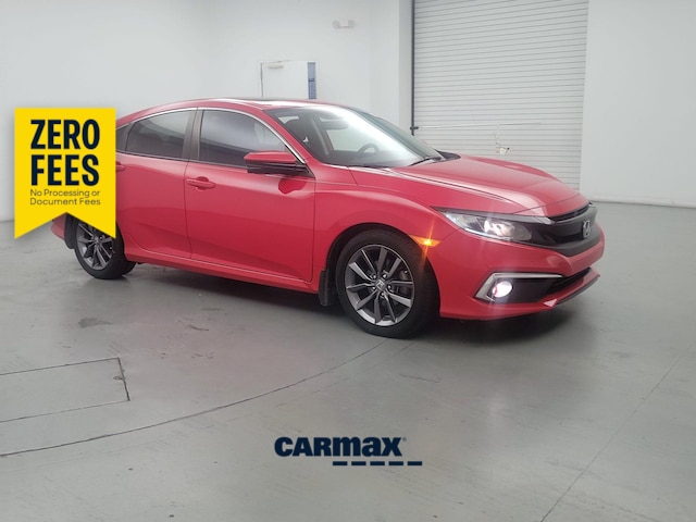 Red 2021 Honda Civic Sedan Front-Wheel Drive Automatic