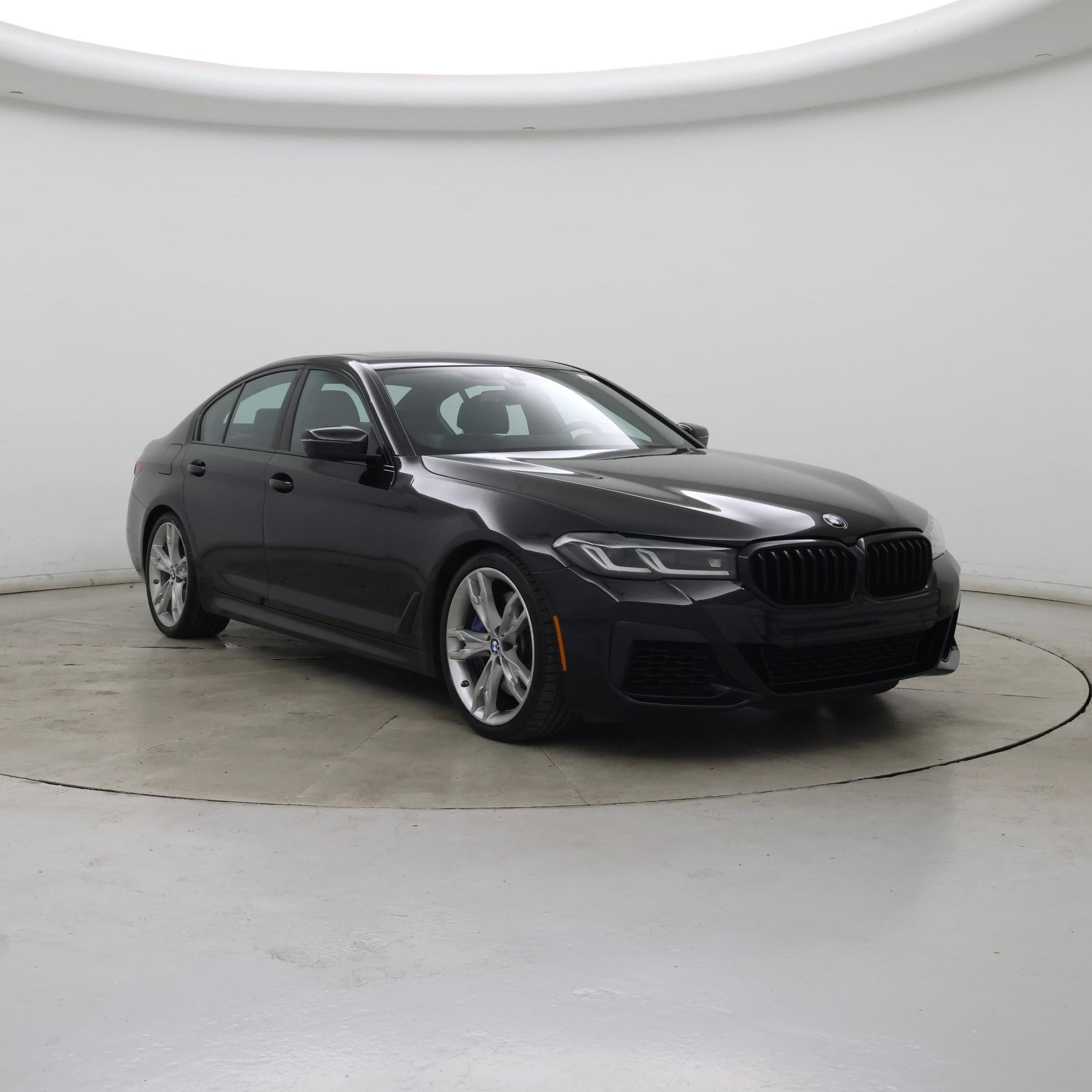 Black 2021 BMW 5 Series Sedan All-Wheel Drive Automatic