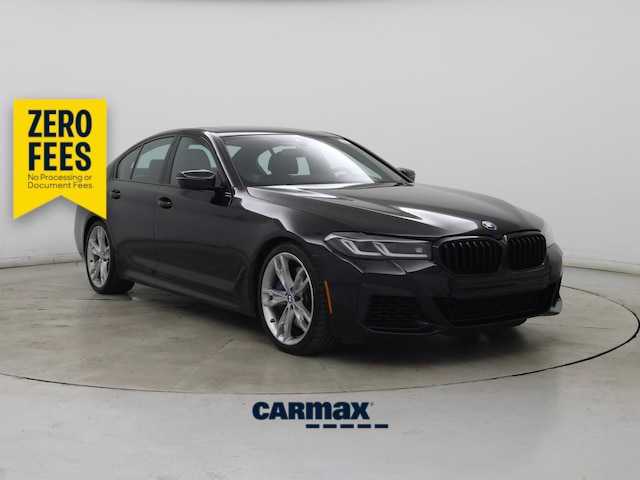Black 2021 BMW 5 Series Sedan All-Wheel Drive Automatic