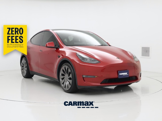 Red 2023 Tesla Model Y Performance AWD SUV / Crossover All-Wheel Drive Automatic