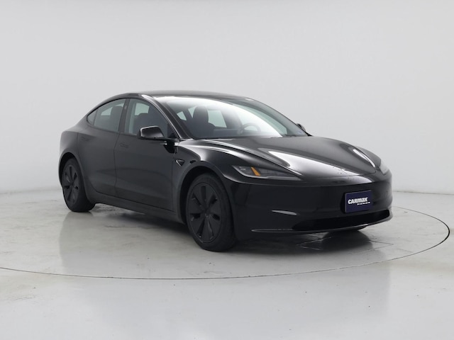 Black 2025 Tesla Model 3 Long Range RWD Sedan Rear-Wheel Drive Automatic