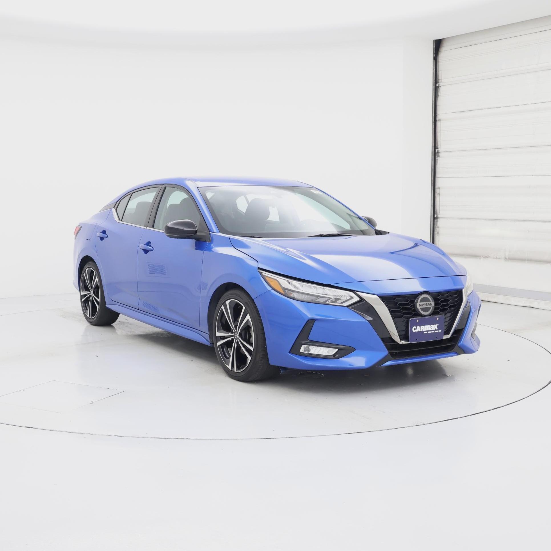 Blue 2021 Nissan Sentra Sedan Front-Wheel Drive Automatic