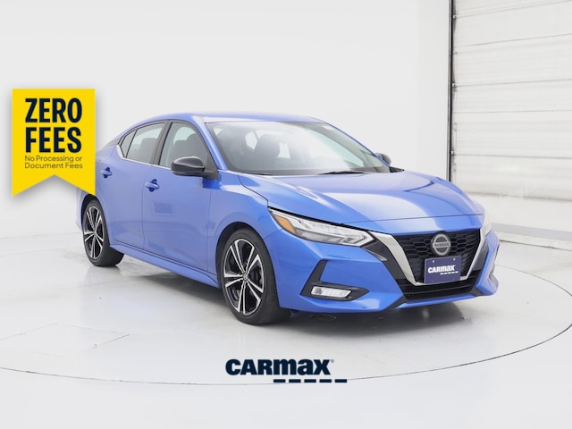 Blue 2021 Nissan Sentra Sedan Front-Wheel Drive Automatic