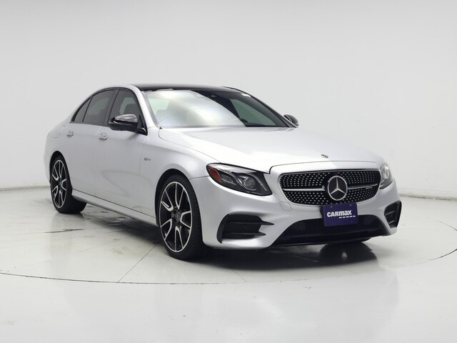 Silver 2018 Mercedes-Benz E-Class AMG E 43 Sedan 4MATIC Sedan All-Wheel Drive Automatic