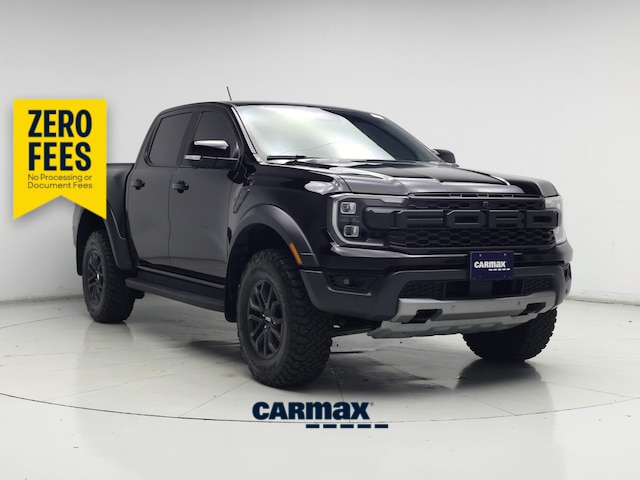 Black 2025 Ford Ranger Raptor SuperCrew 4WD Pickup Truck Four-Wheel Drive Automatic