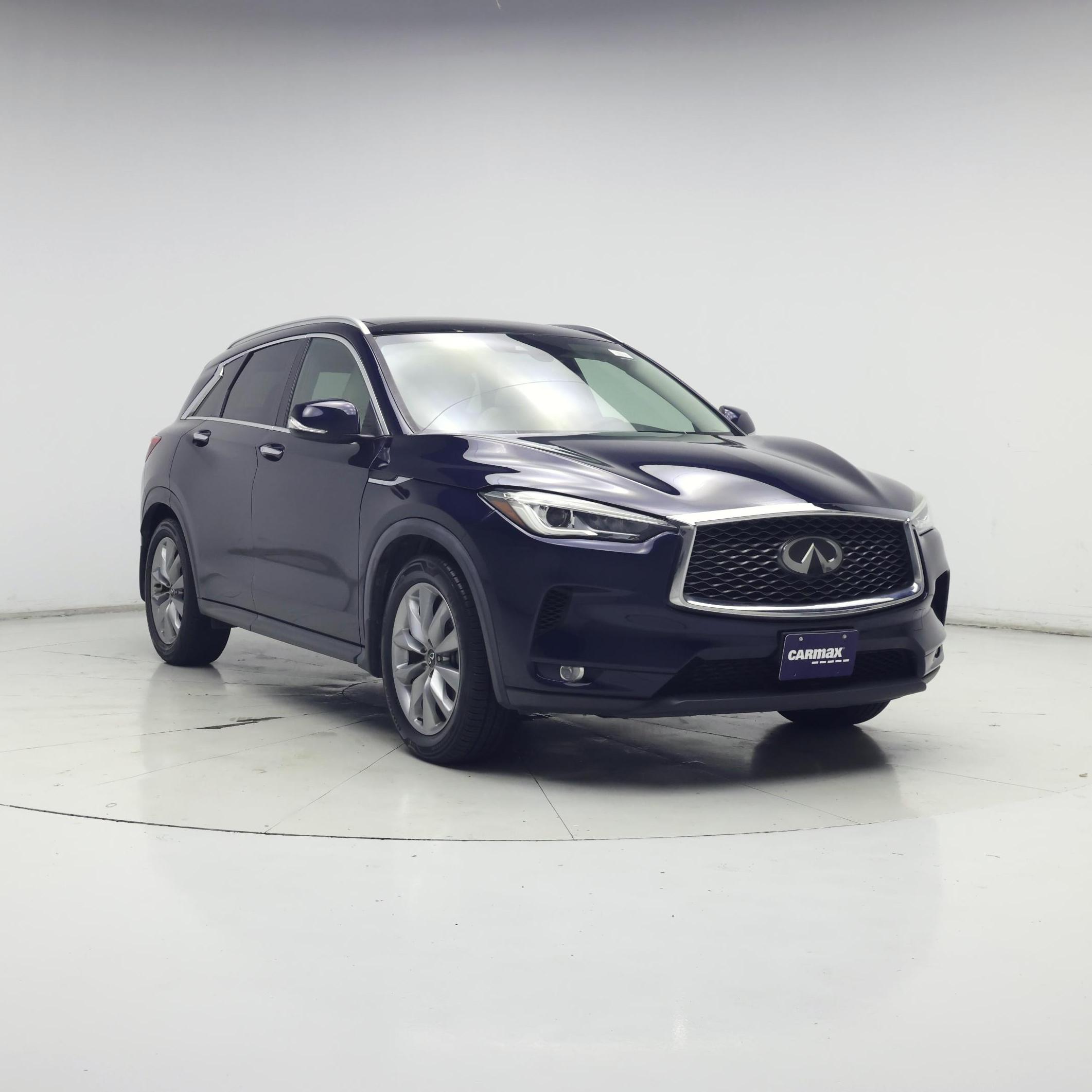 Blue 2021 INFINITI QX50 SUV / Crossover Front-Wheel Drive Automatic