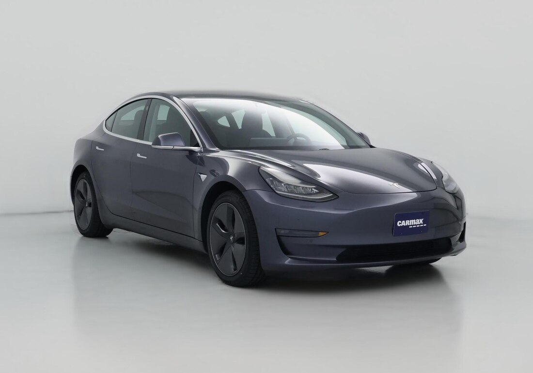 2020 Tesla Model 3 Long Range All-Wheel Drive in Gray — CarMax photo
