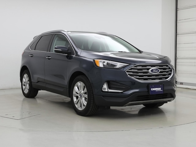 Blue 2022 Ford Edge Titanium AWD SUV / Crossover All-Wheel Drive Automatic