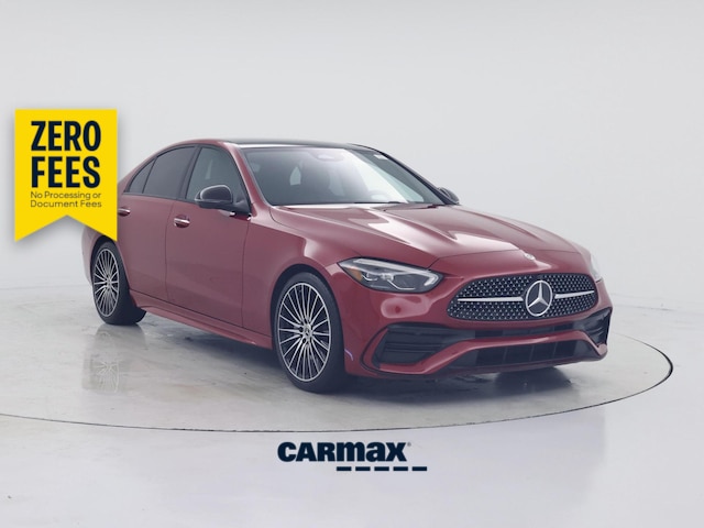 Red 2024 Mercedes-Benz C-Class C 300 RWD Sedan Rear-Wheel Drive Automatic