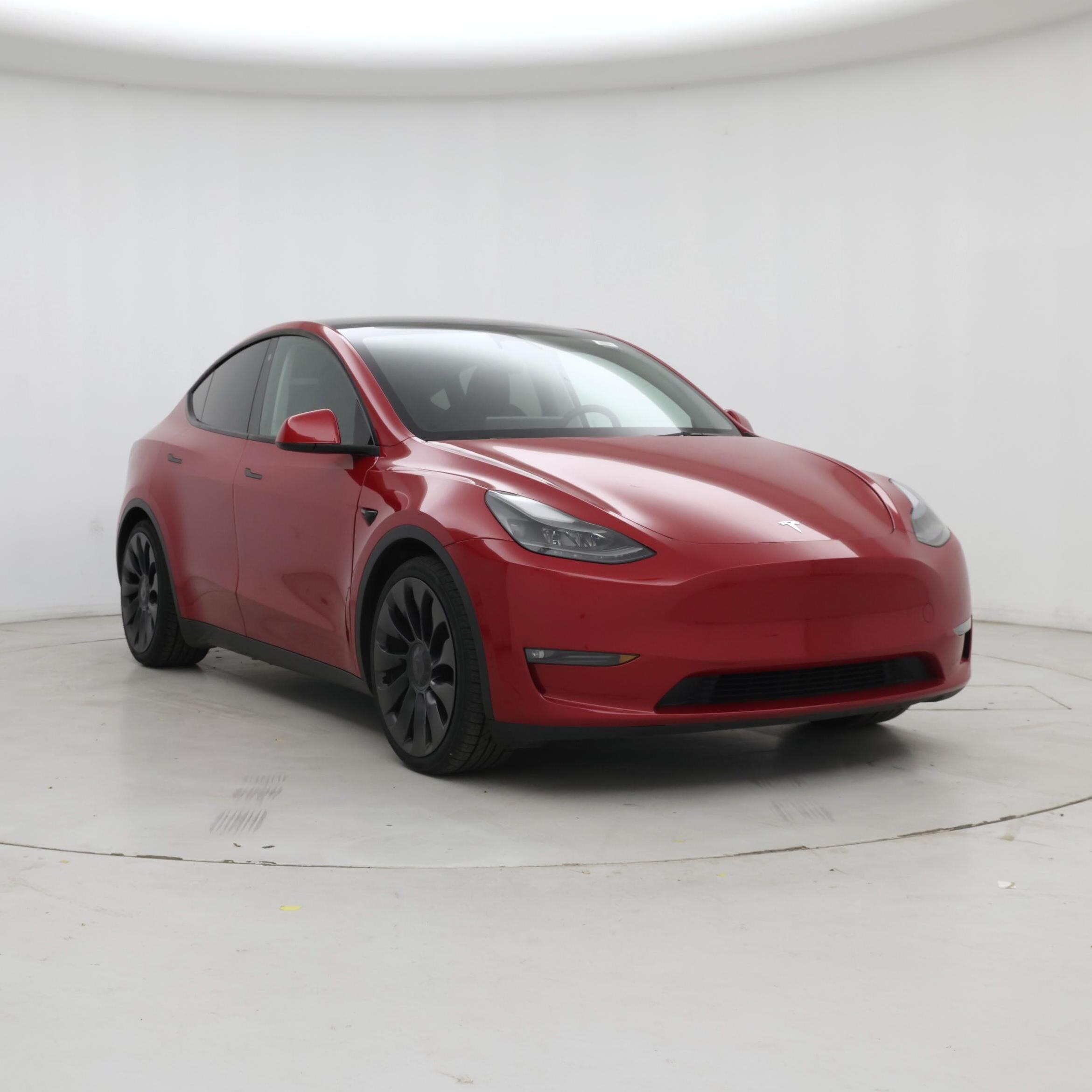 Red 2023 Tesla Model Y SUV / Crossover All-Wheel Drive Automatic