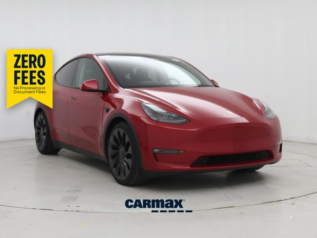 Red 2023 Tesla Model Y SUV / Crossover All-Wheel Drive Automatic