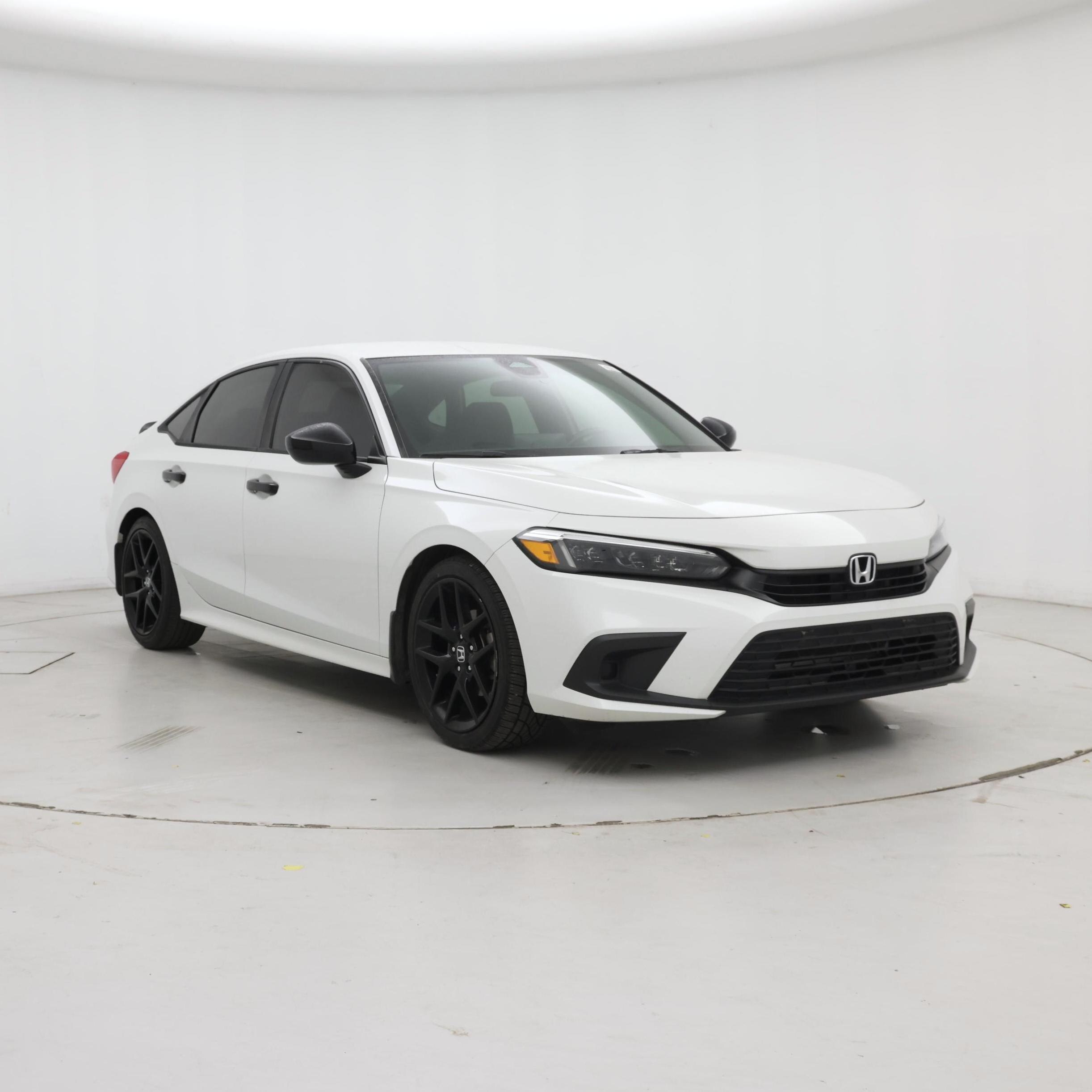 White 2022 Honda Civic Sedan Front-Wheel Drive Automatic