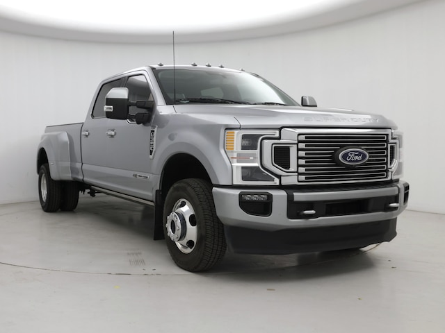 Gray 2022 Ford F-350 Super Duty Limited Crew Cab LB DRW 4WD Pickup Truck Four-Wheel Drive Automatic