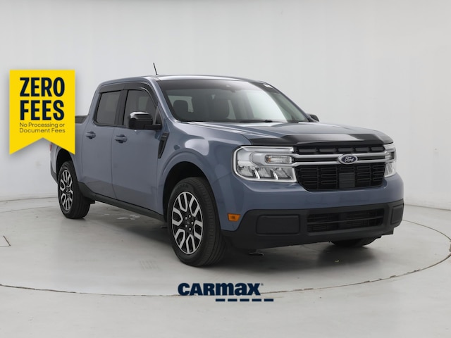 Blue 2024 Ford Maverick Lariat SuperCrew AWD Pickup Truck All-Wheel Drive Automatic