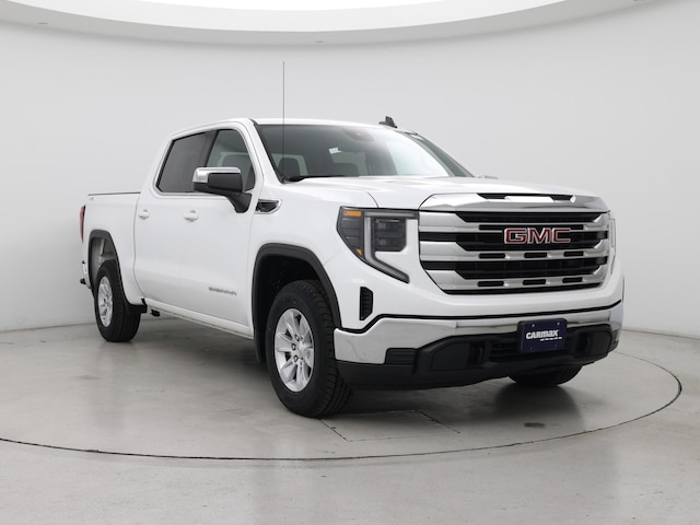 White 2023 GMC Sierra 1500 SLE Crew Cab 4WD Pickup Truck Four-Wheel Drive Automatic