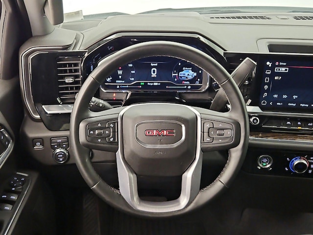 White 2023 GMC Sierra 1500 SLE Crew Cab 4WD Pickup Truck Four-Wheel Drive Automatic