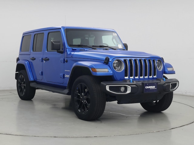 Blue 2023 Jeep Wrangler 4xe Sahara 4WD SUV / Crossover Four-Wheel Drive Automatic