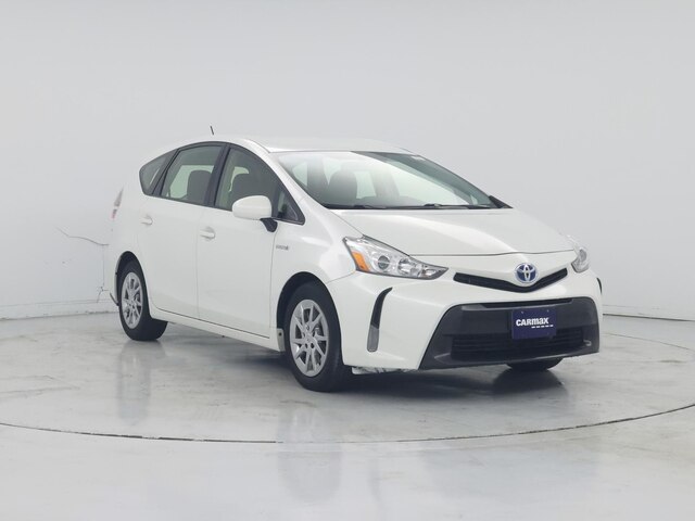 White 2016 Toyota Prius v Three FWD Wagon Front-Wheel Drive Automatic