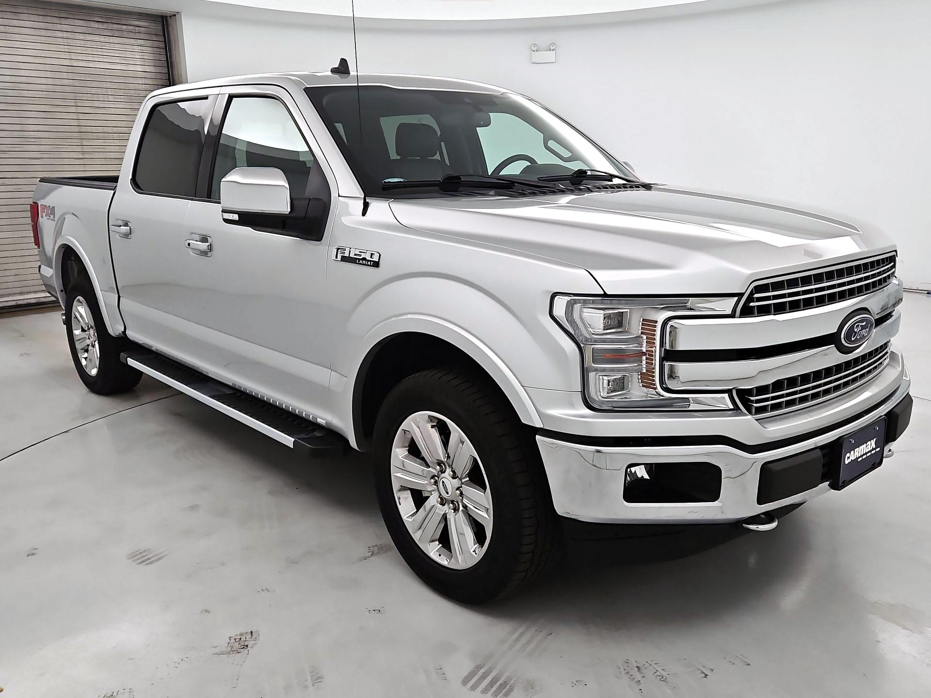 Silver 2019 Ford F-150 Pickup Truck Four-Wheel Drive Automatic