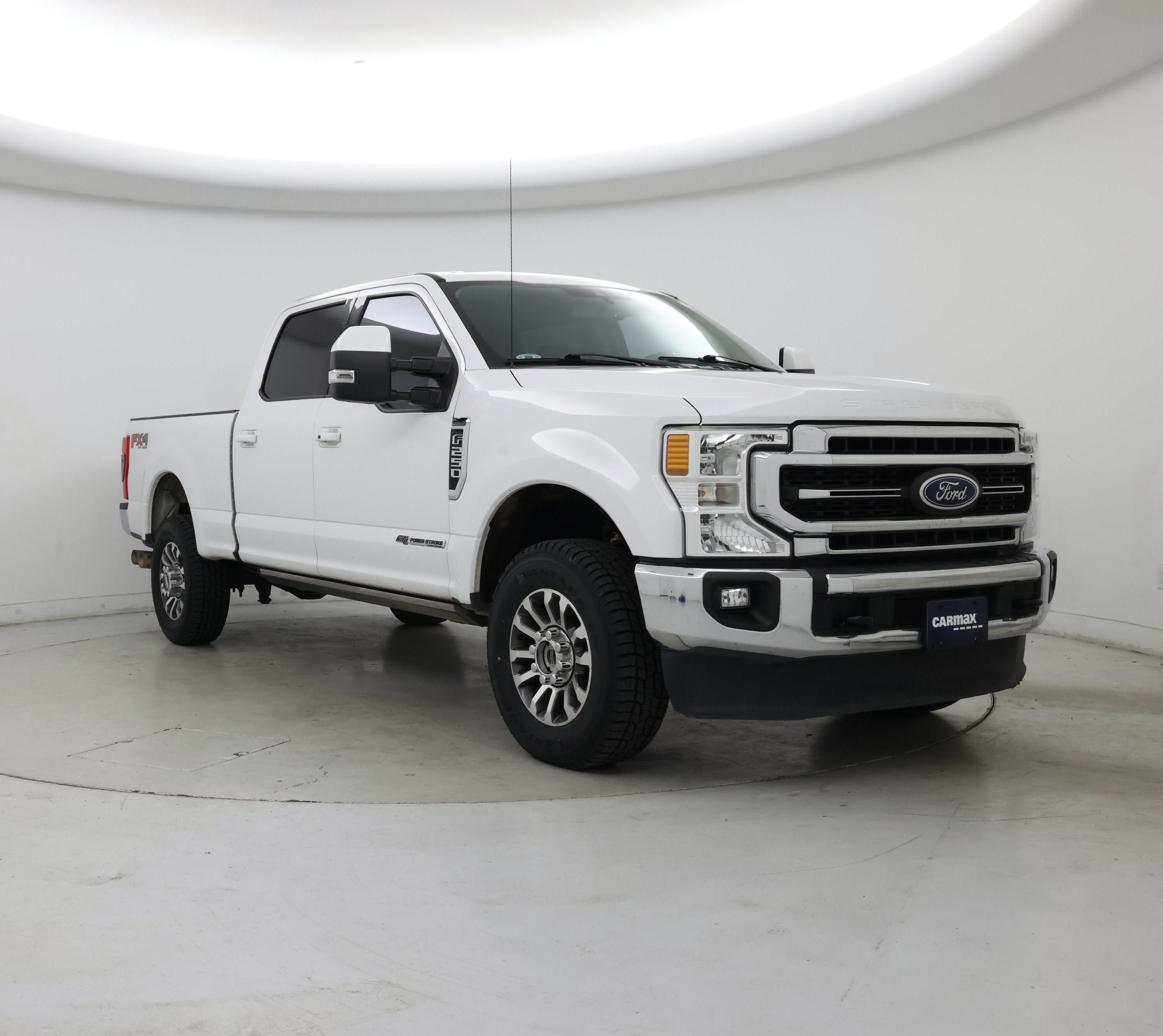 White 2020 Ford F-250 Super Duty Pickup Truck Four-Wheel Drive Automatic